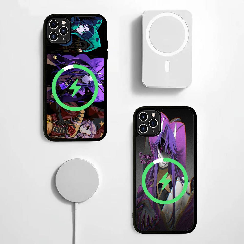 The Freak Circus Pierrot Game For Magsafe Magnetic Wireless Phone Case For iPhone 11 12 13 14 15 16 17 Pro Max Plus Cover