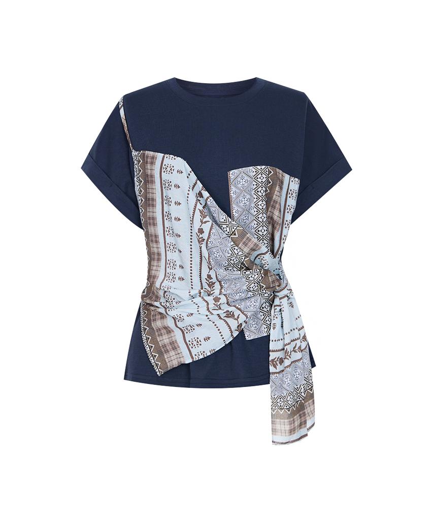 PAIGEFLYNN Ethnics Scarf Bustier T-Shirt_P6Bts064C