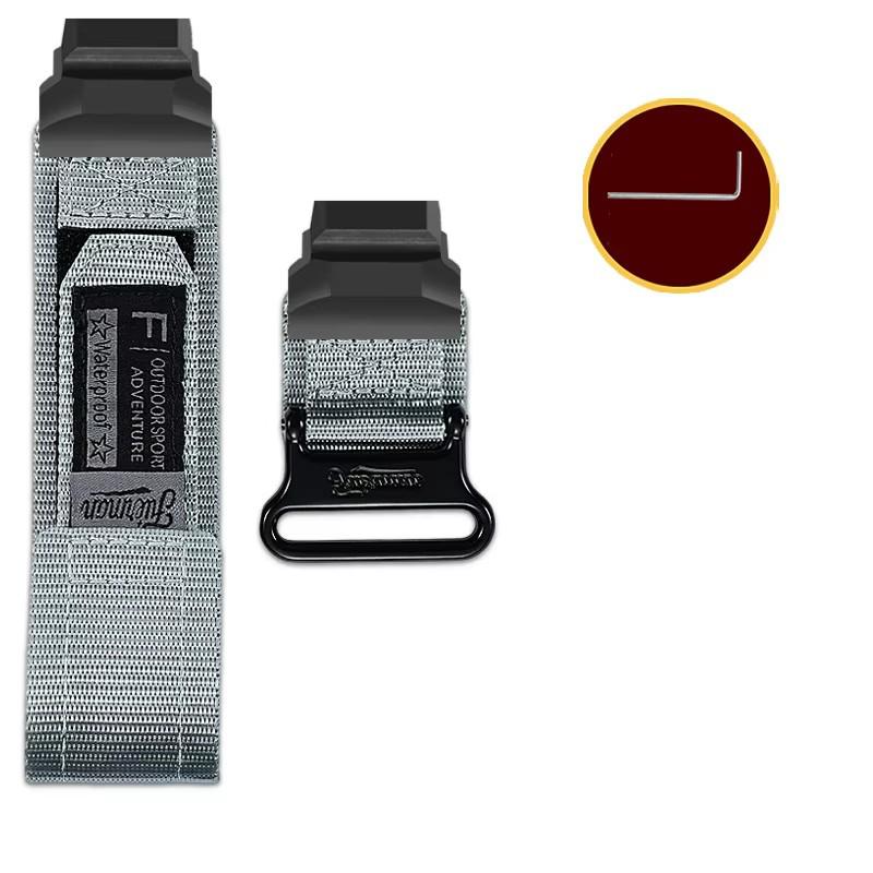 Pulseira de Relógio de Lona DIY para Casio Smart Sport Watch 3475 GBD-H1000 Modificada Fácil de Colar Pulseira de Nylon Acessórios Pulseira Masculina