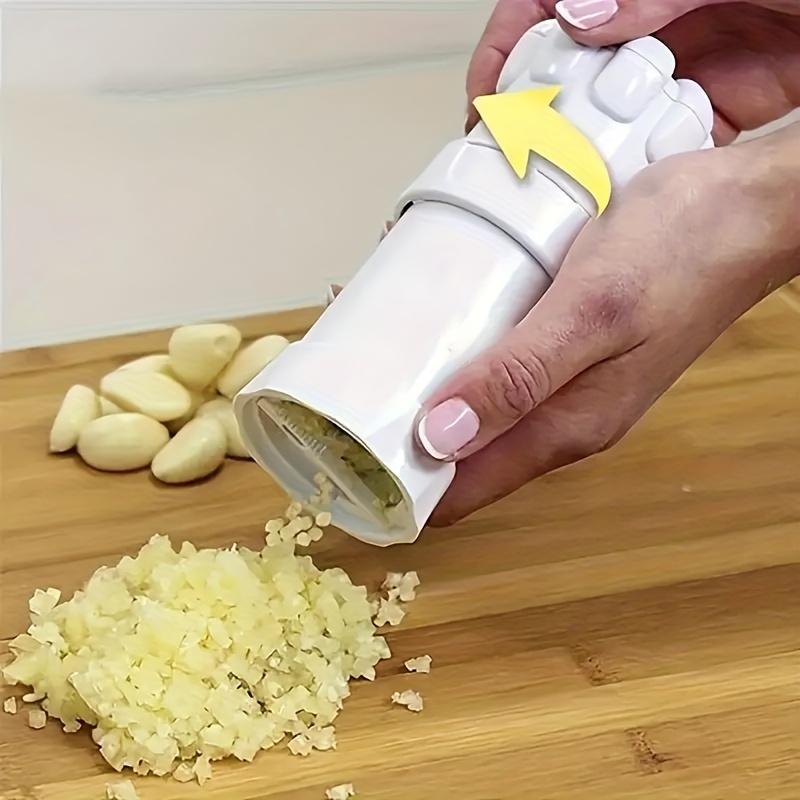 1pc Garlic Cutter Multifunctional Mini Garlic Slicer Garlic Chopper Wheel Type For Kitchen Cooking Small Kitchen Tool