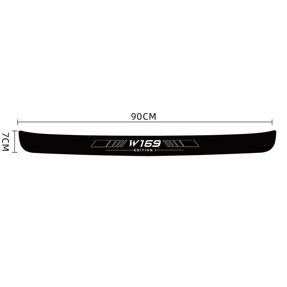 For Mercedes Benz Edition 1 A-Class W168 W169 W176 W177 Carbon Fiber Car Trunk Sticker Rear Bumper Protective Decal Anti Scratch
