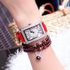 Watch Women'S Full Diamond Digital Rectangle Personalized Leather With Quartz Fashion Diamond Watch