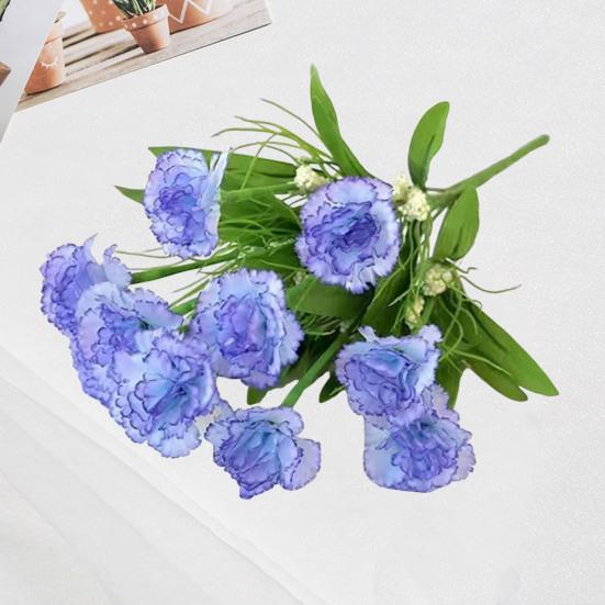 Artificial Carnation Flower with Stem 10 Head Home Office Table Centerpiece Wedding