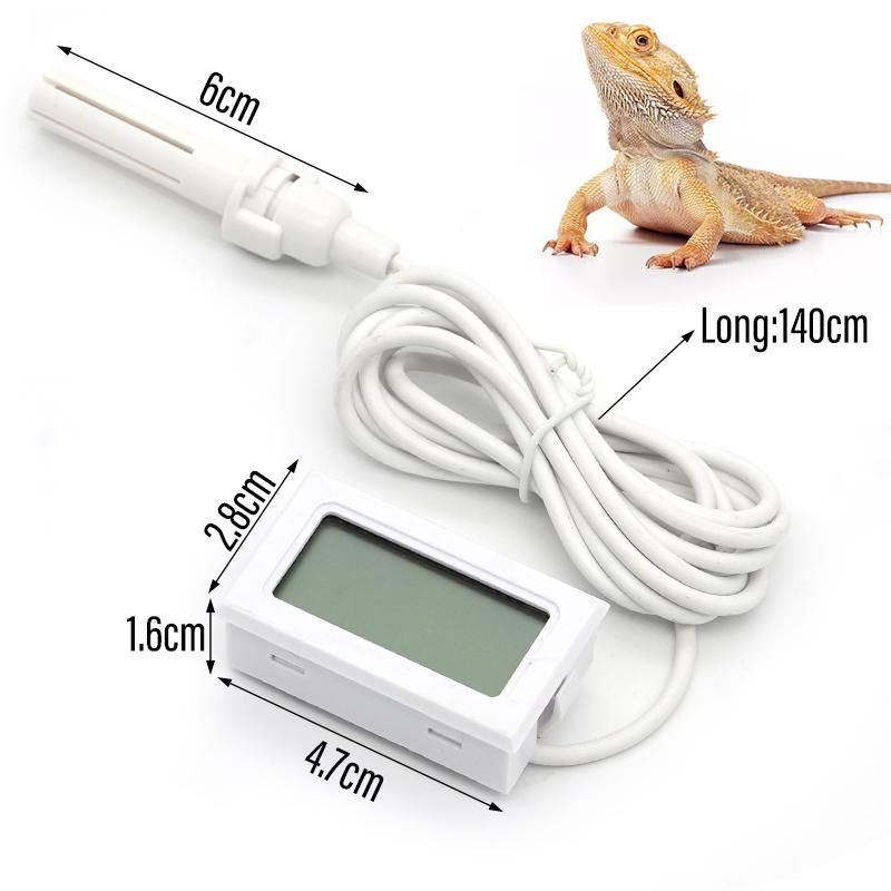 Mini Convenient Digital LCD Thermometer Sensor Hygrometer Gauge Refrigerator Aquarium Monitoring Display Humidity Detector