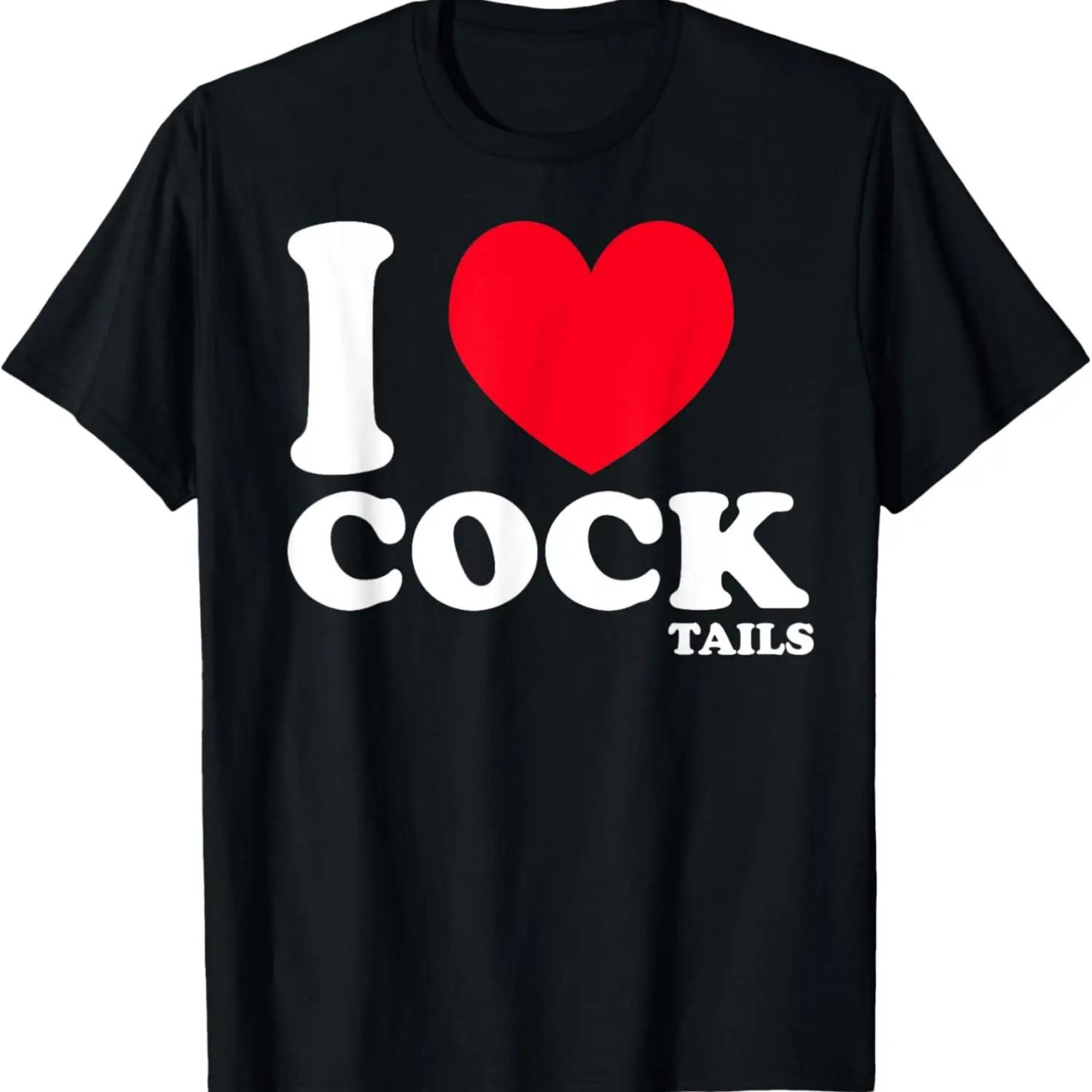 I Love Heart Cocktails Funny Cock-tail Pun Bar Pub Drinking T-Shirt S