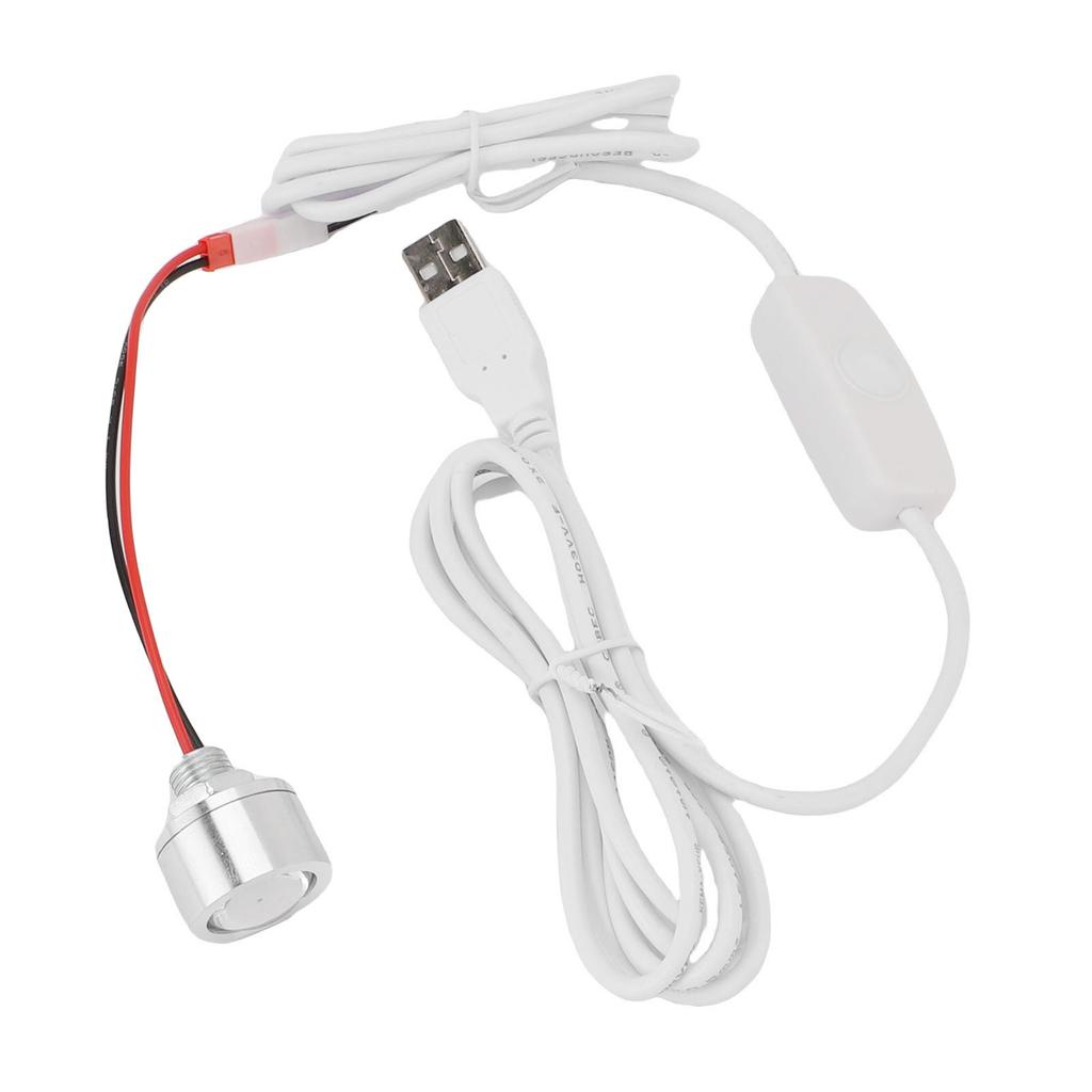 LED Spotlight Stepless Dimmable USB Plug In Spotlight 80LM 4000K 1W for Wall Art Jewelry Display Closet Hallway