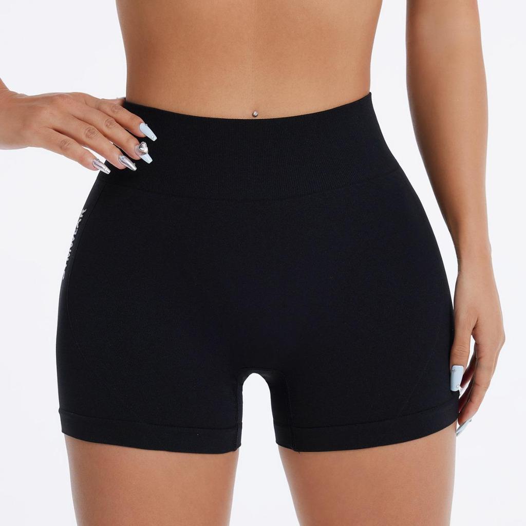 High Waist Peach Yoga Shorts - Tummy Control, Hip Lift, Sweat-Absorbing Fitness Wear