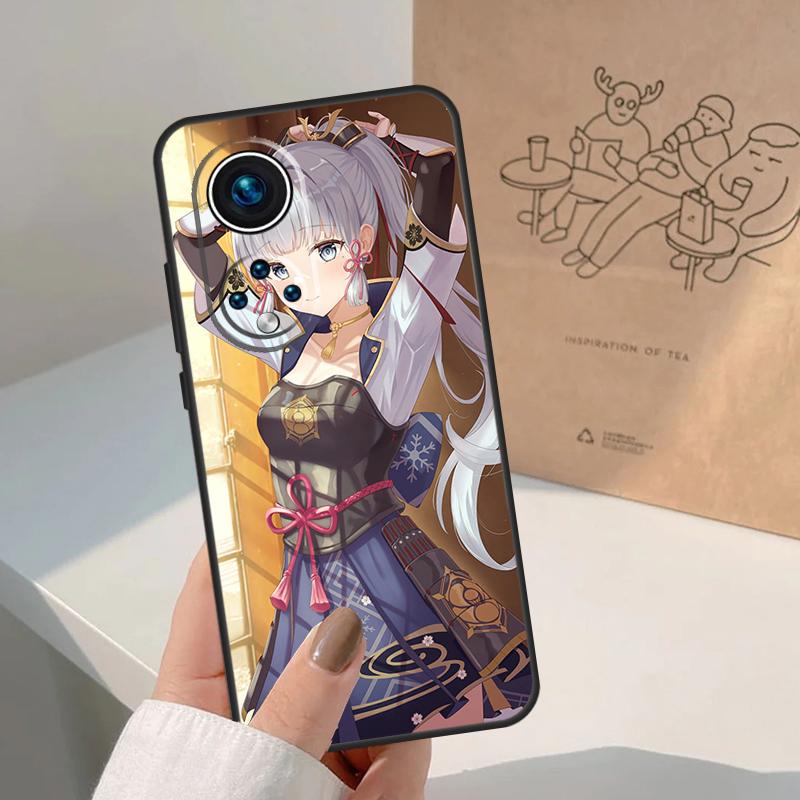 Genshin Impact Kamisato Ayaka For Huawei P20 P30 P40 P60 Pro P Smart Nova 9 5T Honor 70 90 50 Magic5 Lite X7a X9a X8a Case