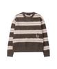 Ledeoli Logo Hairy Stripe Knit [Grey]