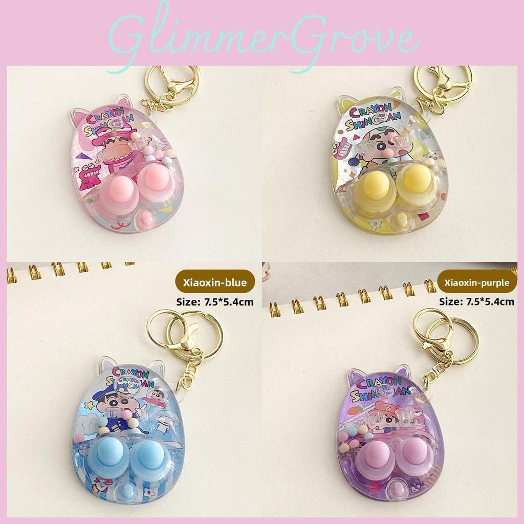 Crayon Shin Chan Theme Print Handheld Water Ring Toss Game Pendant Console
