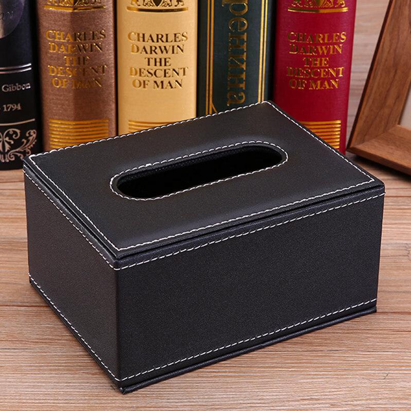 

LIEI European Leather Tissue Box
