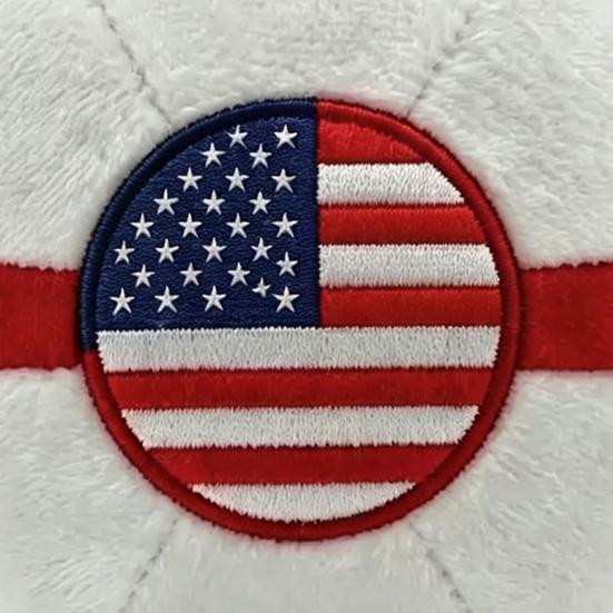 Patriotic Footbag Soft Fabric Kids Adults American Kick Ball for Flag Color Outdoor