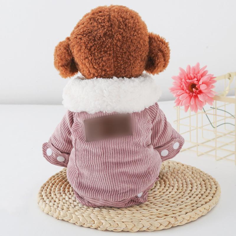 Pet Dog Autumn Winter Clothes Thickened Fleece Warm Jacket for Small Medium Dogs Chihuahua Yorkies Schnauzer Coat Cat Vest