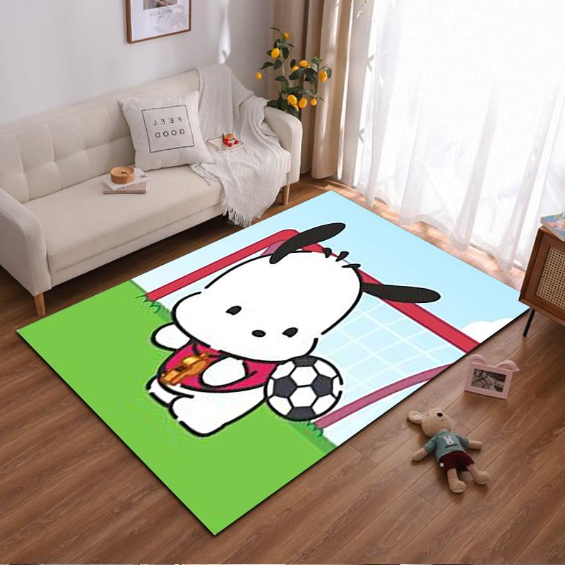 Cartoon Dog Playing Soccer Design Carpet for Kids Room Decor Suitable for use as an anti-slip for living room bedroom sofas 40x60cm( 15x23in )