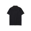 Li Ning Solid Color Logo Sports Casual Polo Shirt Men Tops Black YPLT025-1