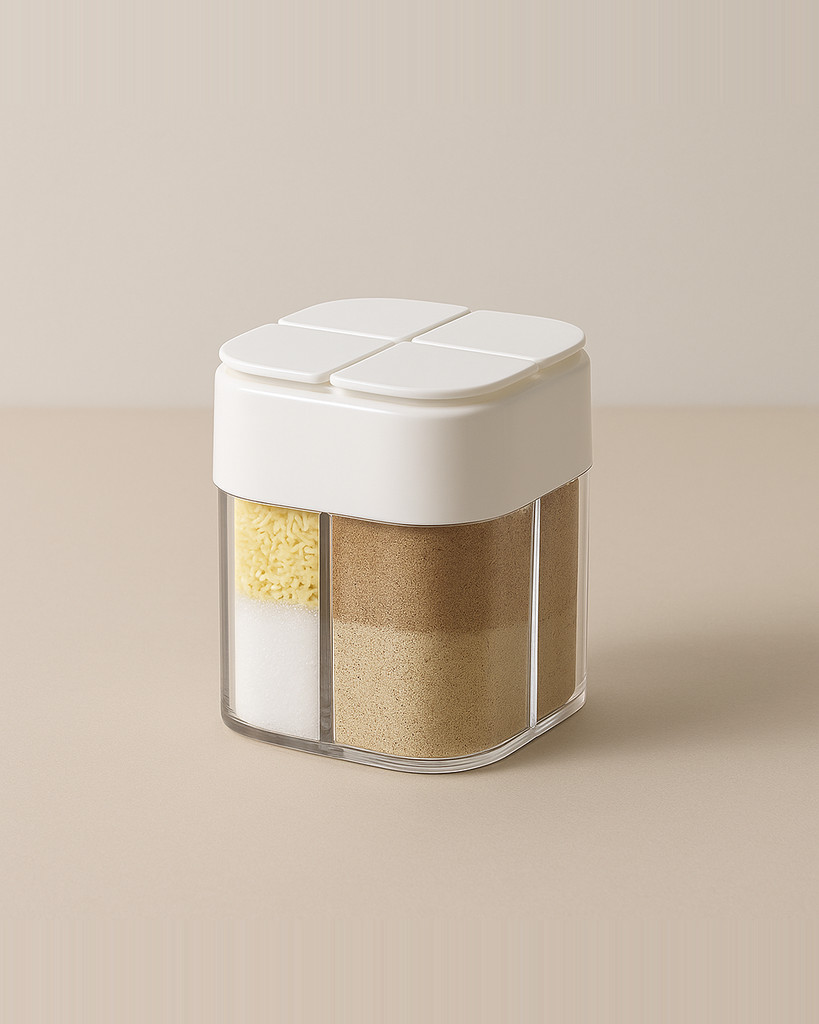 Seasoning Box Kitchen Supplies Sugar Salt Pepper Bottle Cumin Powder Container Multi Compartments Spice Storage Jars Tools