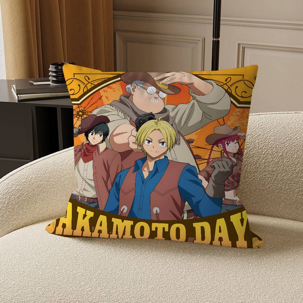 Anime S-Sakamoto-Days Personalized Pillow Cover Kids Bedroom Wild Party Decor Pillowcase Kid Birthday Shower Gift