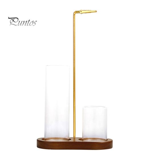 

Держатель для благовоний с прозрачным стеклянным золоуловителем, деревянная основа, курильница с зажимом, украшение для домашнего офиса, рабочего стола, йоги, медитации