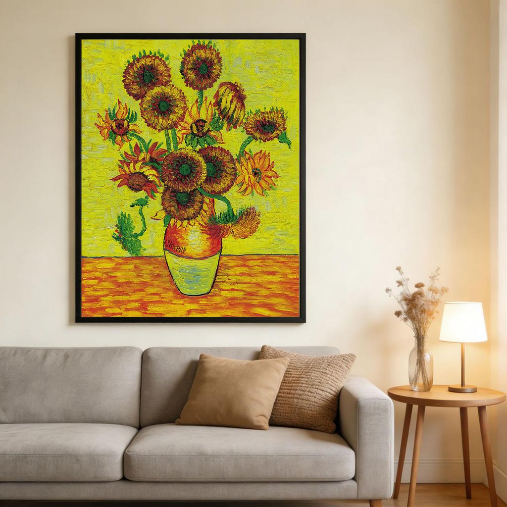 Van Gogh Classic Art Prints Abstract Sunflowers Poster Classic Art Decorative Paintings Bedroom Hallway Home Decor