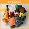Set di peluche fatto a mano di Maisy Mouse con adorabile coccodrillo, elefante, scoiattolo e uccellino giallo per bambini e collezionisti