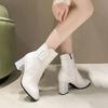 Damenschuhe Seitenreißverschluss Damenstiefel 2026 Mode Spitze Warm und Elegant Schnalle Hohe Qualität Kurzes Fleece Knöchelhohe Stiefel