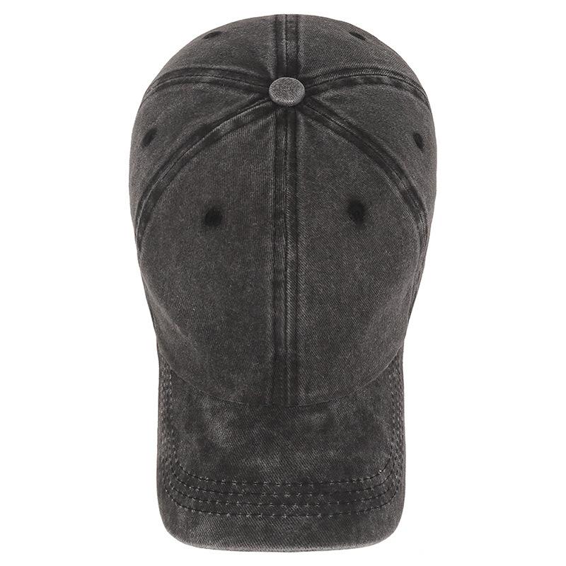Washable and Aged Glossy Cap for Men, Multi-color Soft-top Coated Fabric Sunshade Baseball Cap