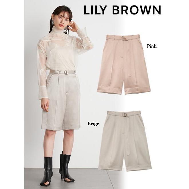Lily Brown / Lily Brown Satin Shorts 22 Spring/Summer LWFP221133 Pants Women s Summer Sale 60% OFF