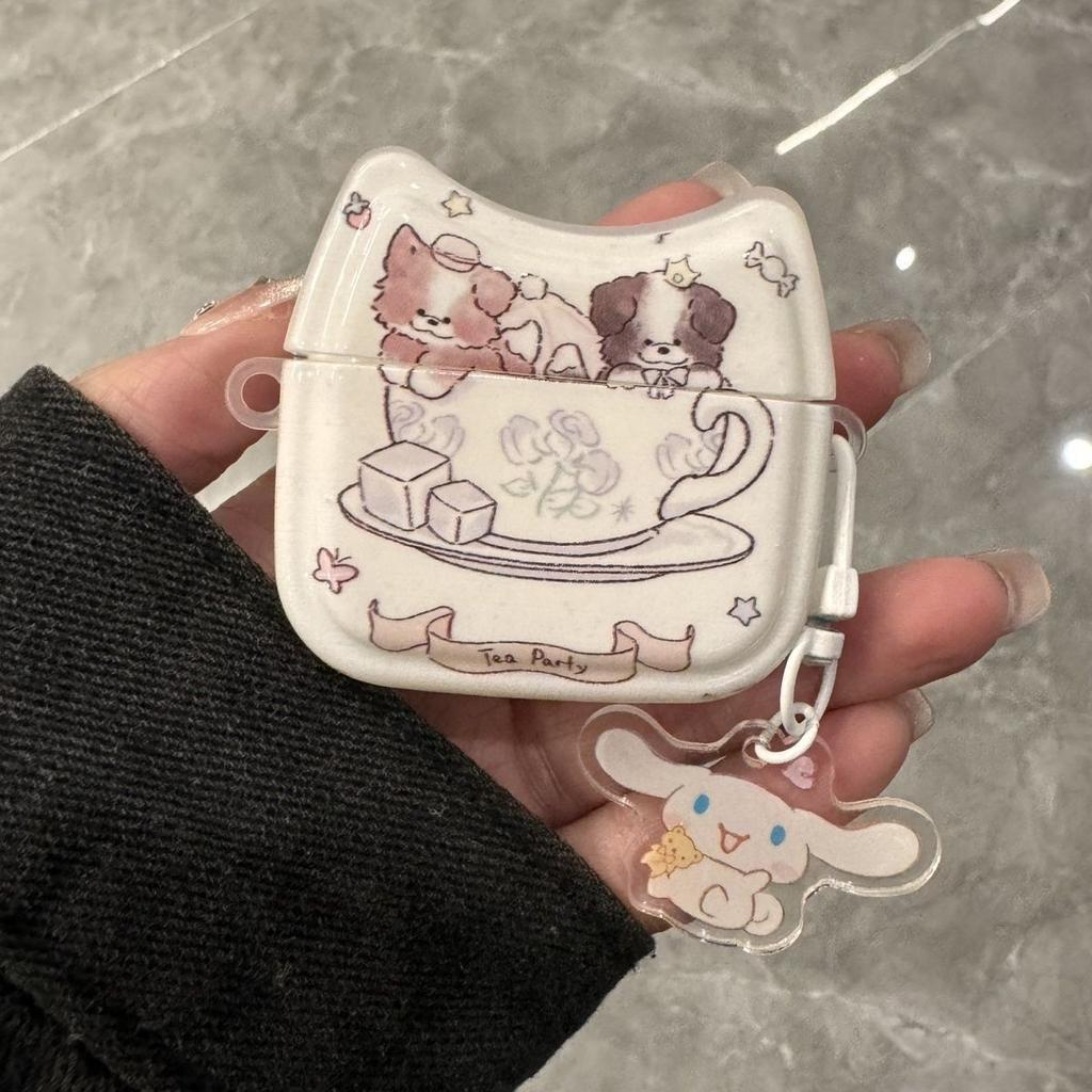Cat ear teacup dog suitable for airpodspro1 protective case AirPods 1 generation 1st generation apple bluetooth headset case
