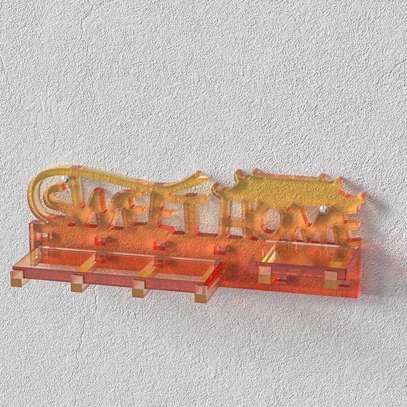 for Key Holder Resin Molds Keychain Organizer Board Silicone Molds for Epoxy Resin Wall Hanging Casting Resin Mold Decor