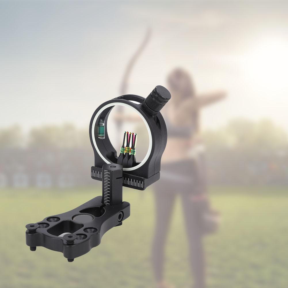 Aluminum Alloy Archery 5 Pin Compound Bow Sight Shoot Sighting Device Hunting Shooting Accessories