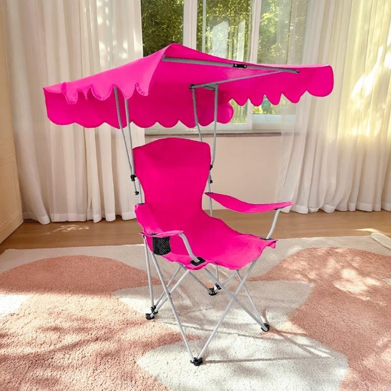 Outdoor Camping Folding Sunshade Chair With Canopy Ultra-light Beach Portable Fishing Chair Picnic