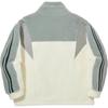 Li Ning Serie Reignite Cardigan Largo Comodo Casual Semplice Cerniera Collo Alto Blocco di Colore Felpa Unisex Felpa Grigio Panna AWDUB41-2