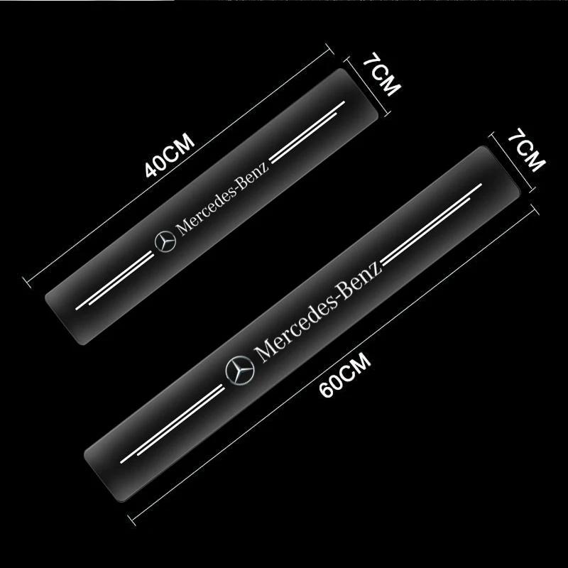 4pcs Car Threshold Sticker Scratch Resistant Transparent Film Protector For Mercedes Benz AMG C E S A GLE Clase W221 W205 W176