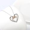 Hot Sale Digital Unlimited Love Necklace for Women's Trendy Love Heart-shaped Pendant Collarbone Chain