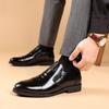 Luxury Men Oxford Shoes Retro Lion Head Zip Men Dress Shoes Office Business Loafer  Men Party Wedding Shoes  New