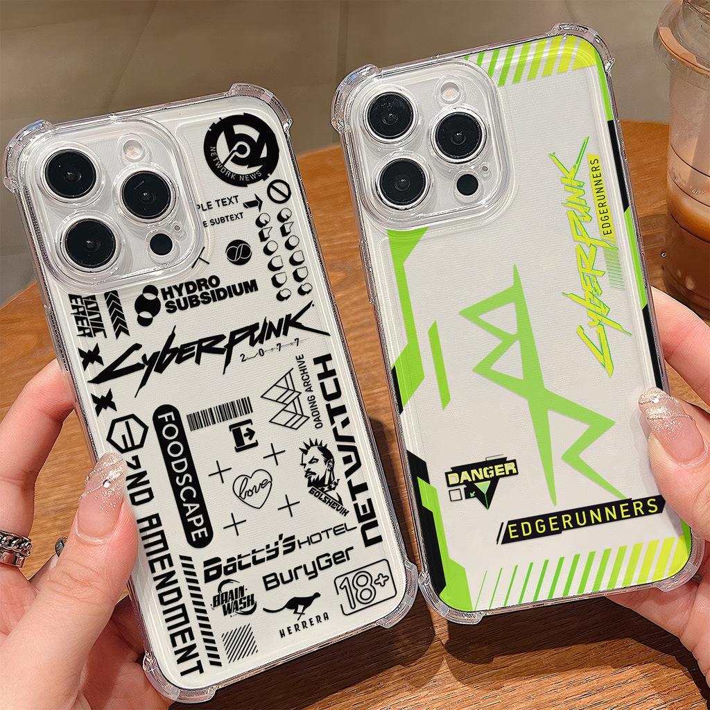 Edgerunners C-Cyberpunks Phone Case For Samsung Galaxy S25 S24 S23 S22 S21 S20 Note20 Edge FE Ultra Plus 4G 5G Anti Fall Cover