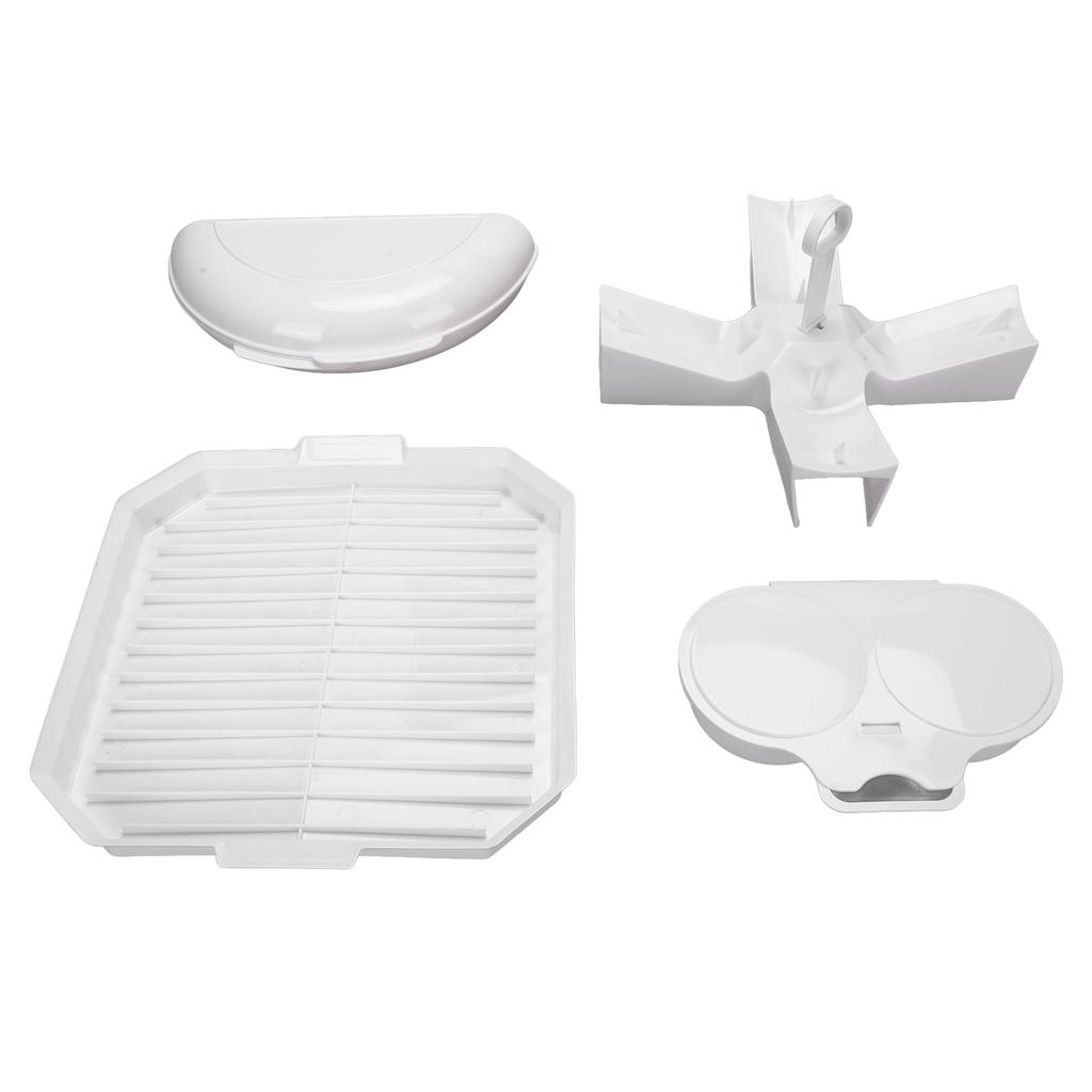 Microwave Cooking Set Bacon Tray Egg Cooker Potato Rack PP Microwave Accessories for Daily Meals