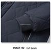 Men's Thickened Cotton Lapel Coat - Warm Winter Jacket for Mid-Aged and Elderly - Plus Size Available
