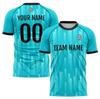 Custom Soccer Jersey Factory Direct Sales Football Uniform Short Sleeve Plus Size 100% Polyester Breathable Quick Dry