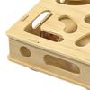 Cat Scratch Puzzle Box Interactive Enrichment Box Cat Nail File Self-Play Maze Box with Bell Balls Scratcher for Cats Hunting Mental Stimulation