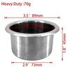 ISURE MARINE Stainless Steel Cup Holders with Heavy for Poker Fits Standard Soda for and 3-inch Spill-Proof (4-pack) Non-Slip Washers, Duty, Tables,