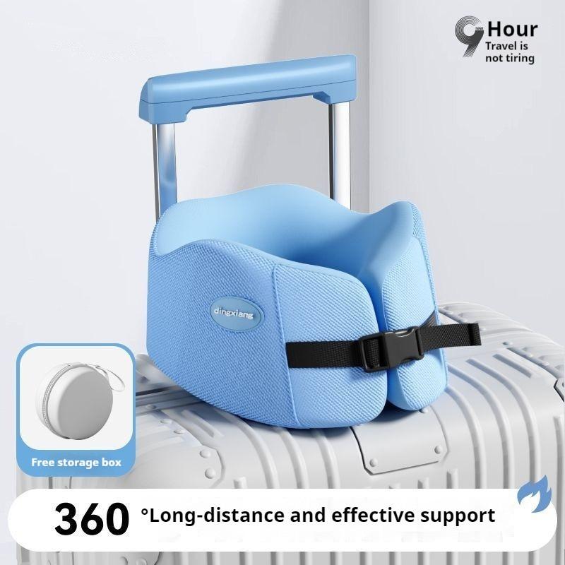 Memory Foam U-shaped Pillow Travel Neck Pillow Soft Comfortable Car Airplane Pillow Office Sleeping Pillow Lunch Break Pillow