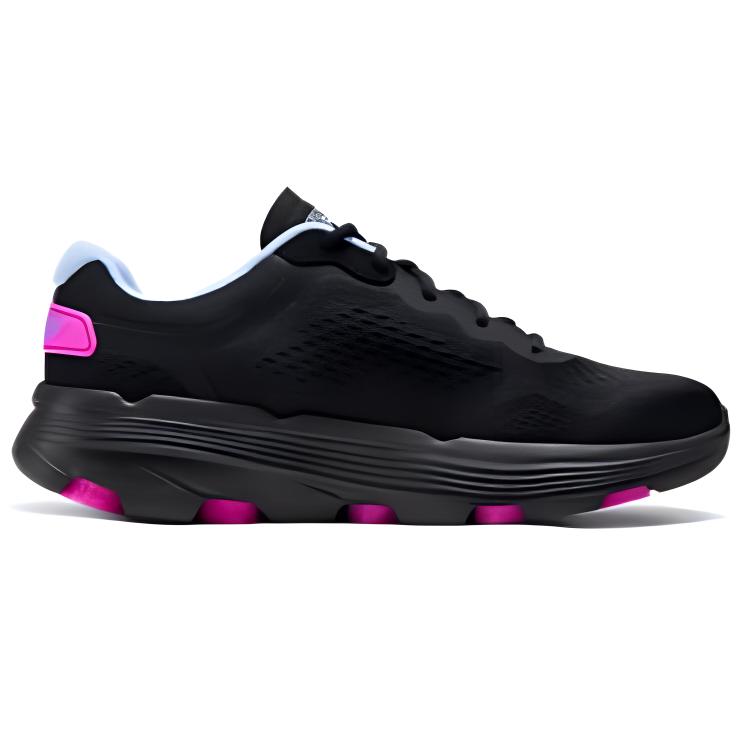 Skechers Go Run 7.0 Comfortable Breathable Durable Low Top Running Shoes Women Sneakers Black 129337-BBLP
