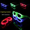 LED Glasses Adult Glow Sticks Glasses Luminous Glasses Shutter Shades Glasses Flashing Glasses