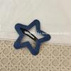 Korean Style Denim Heart & Star Hair Clips - Retro & Versatile Design