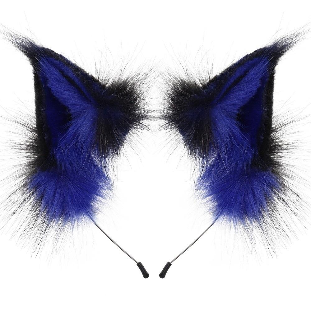 Animals Cat Ears Headband JK Furry Cosplay Headwear Sweet Wolf Dog Hair Band Halloween