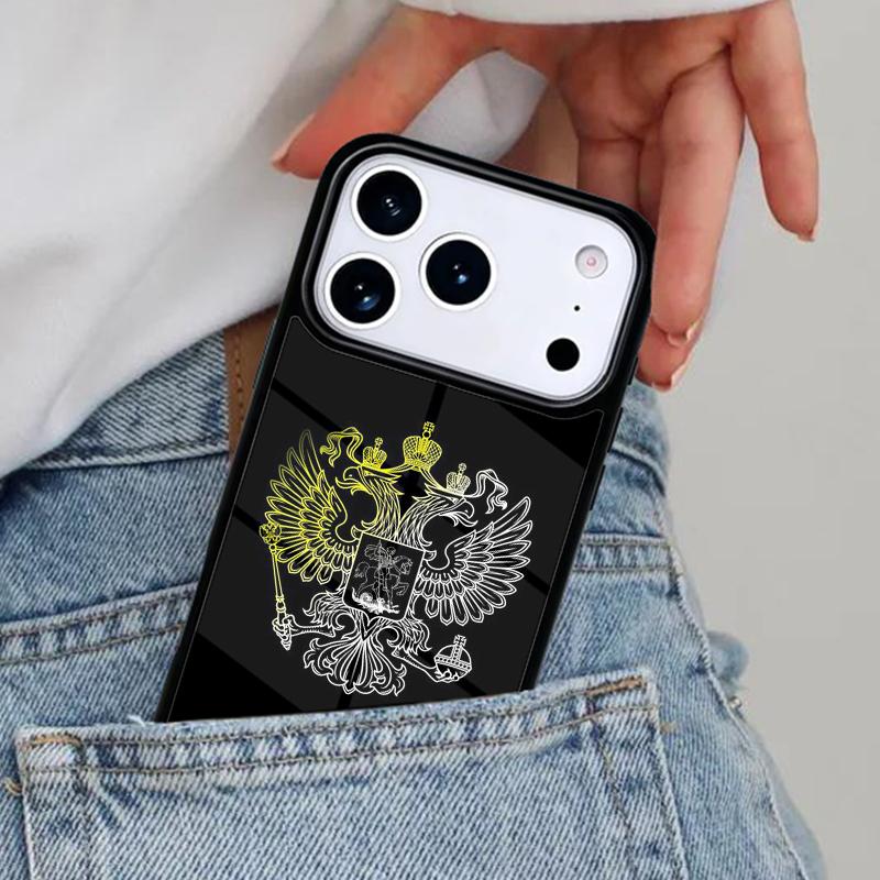 Flag of Russian Federation Phone Case for iPhone 16e 15 14 13 12 17 Pro Max Plus Air 17pro Cover Coque
