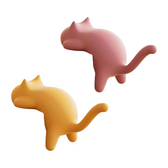 Niedliche Katzen Schreibtischkantenhaken Bohrerfreie Tischkantenaufhänger Kätzchenhaken Schreibtisch-Organizer Haken für Schlüssel Taschen Kopfhörer