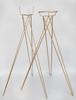 Gold Metal Flower Stand - Tripod Design for Flower Shops