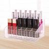 24 přihrádek Průhledný akrylový box na rtěnky Organizér na make-up Úložný box Organizér na štětce na make-up Stojan Displej Kosmetický organizér Box